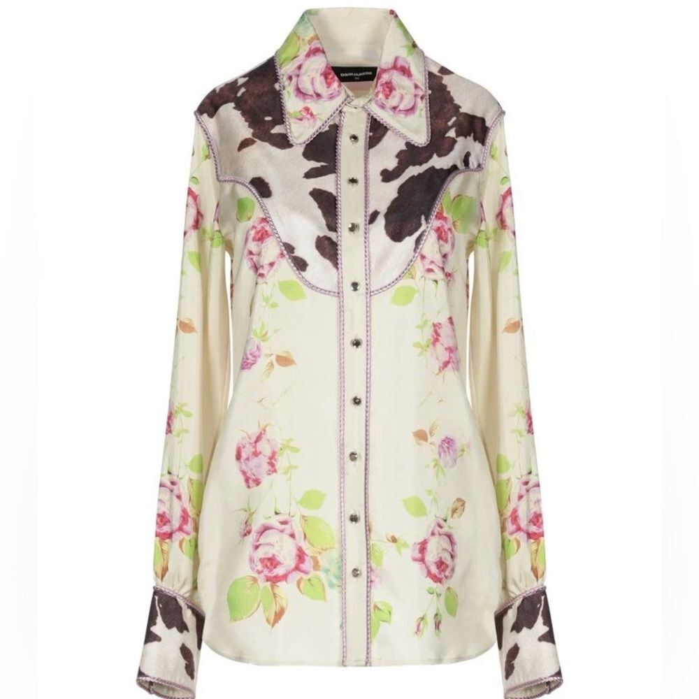 DSQUARED2 Silk Blouse NWT SIZE 38
